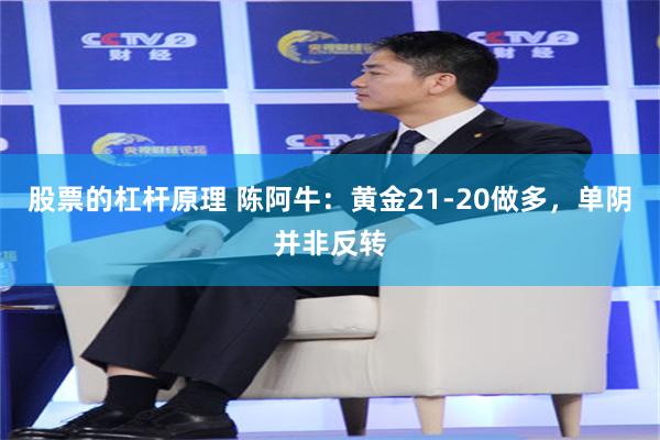 股票的杠杆原理 陈阿牛：黄金21-20做多，单阴并非反转